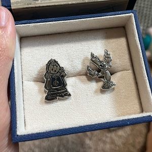 Lumiere and Cogsworth Cufflinks